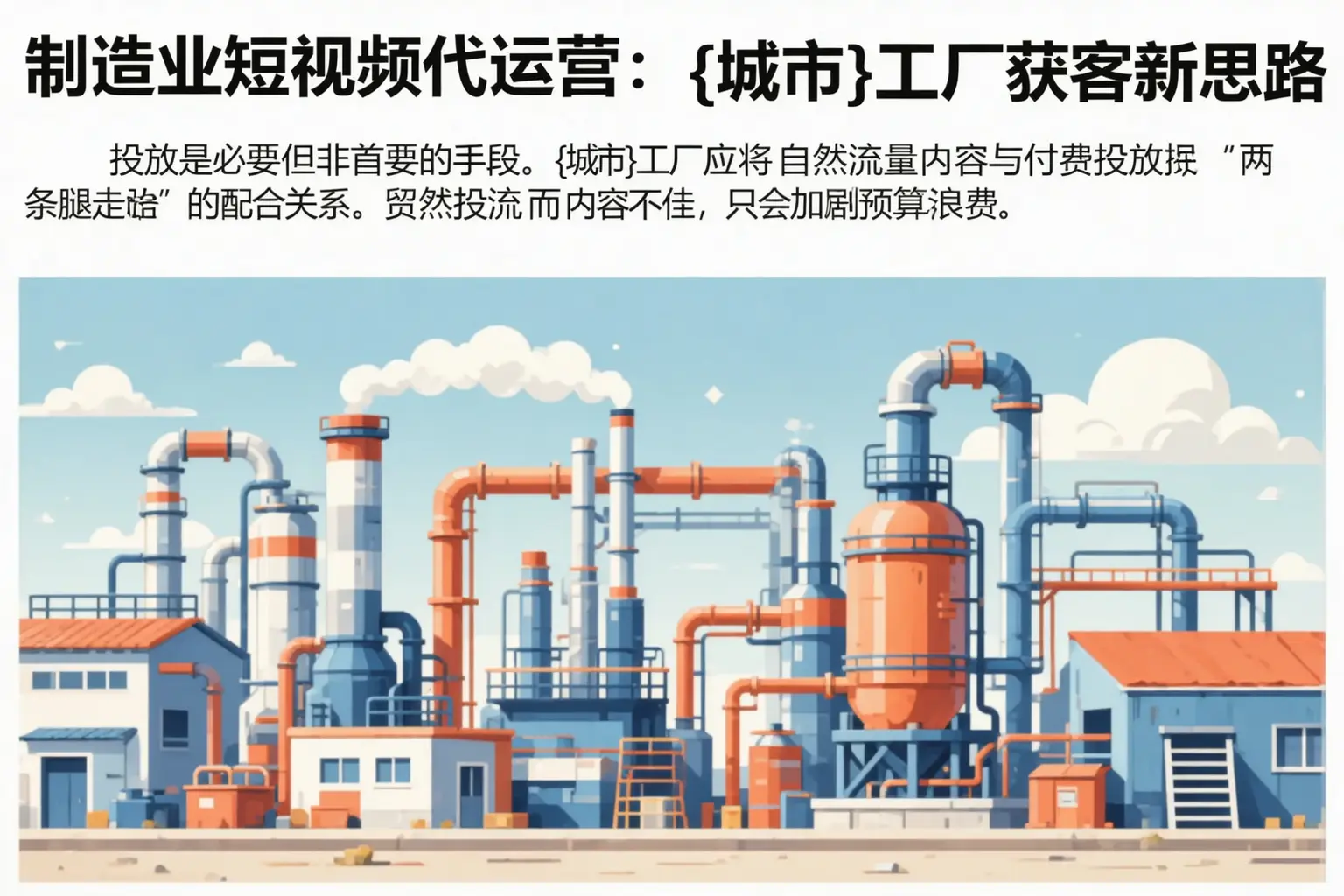 制造业短视频代运营:常山工厂获客新思路